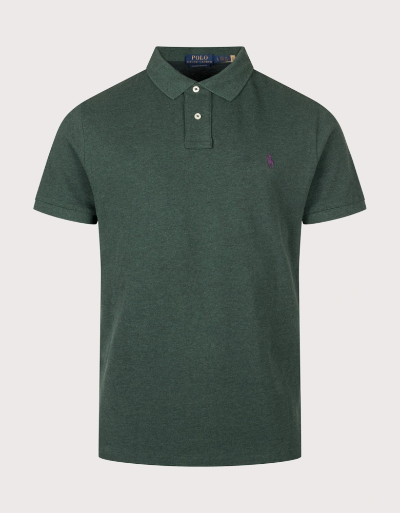 Custom Slim Fit Mesh Polo Shirt