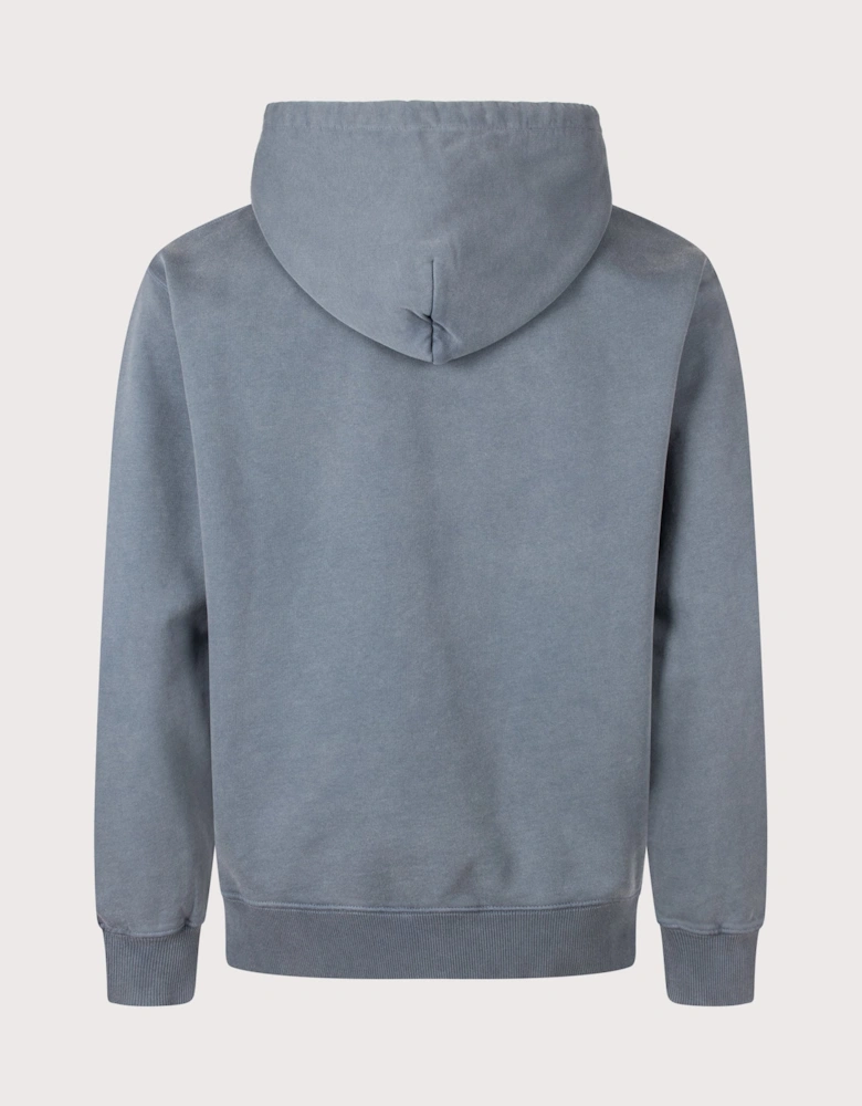 Relaxed Fit Washed Classic Slogan Hoodie