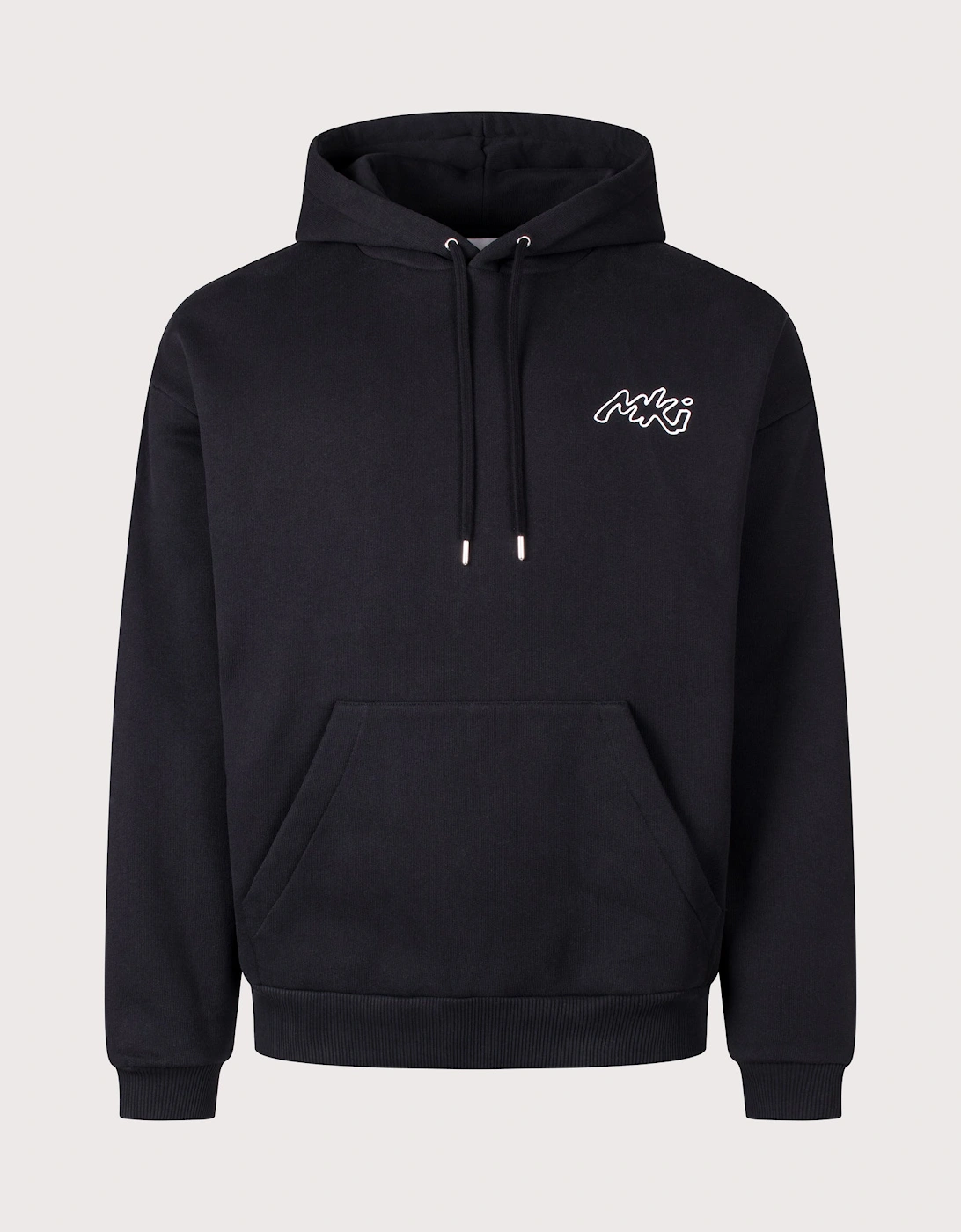 Oversized Box Fit Ink Line Hoodie