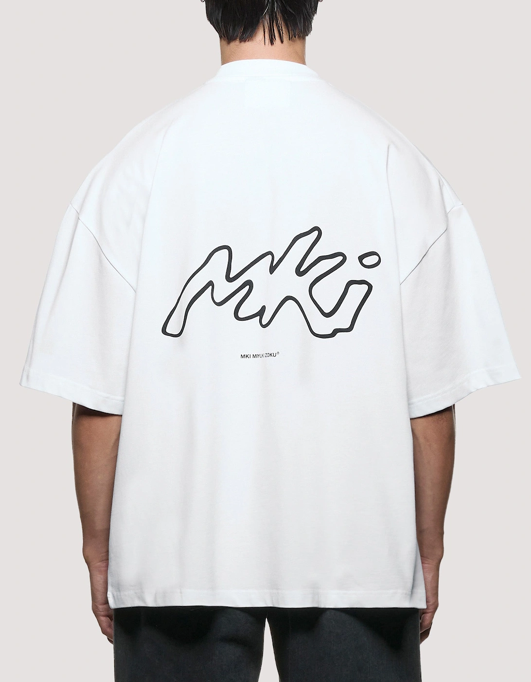 Oversized Box Fit Ink Line T-Shirt