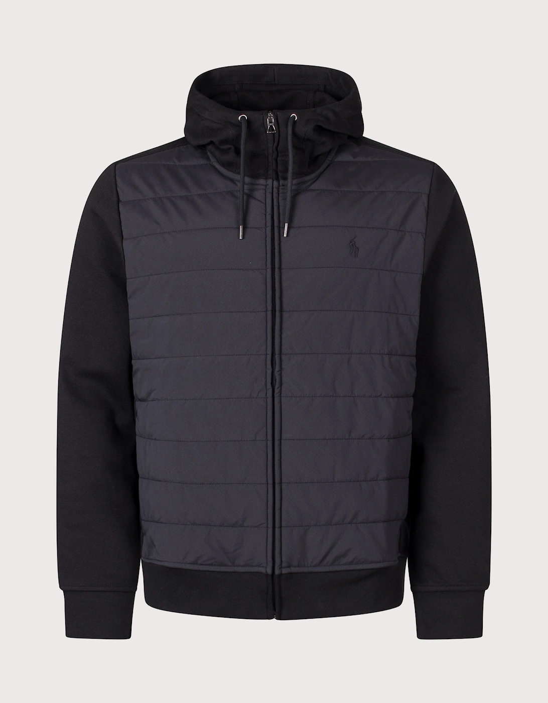 Double Knit Jacquard Zip Through Hoodie