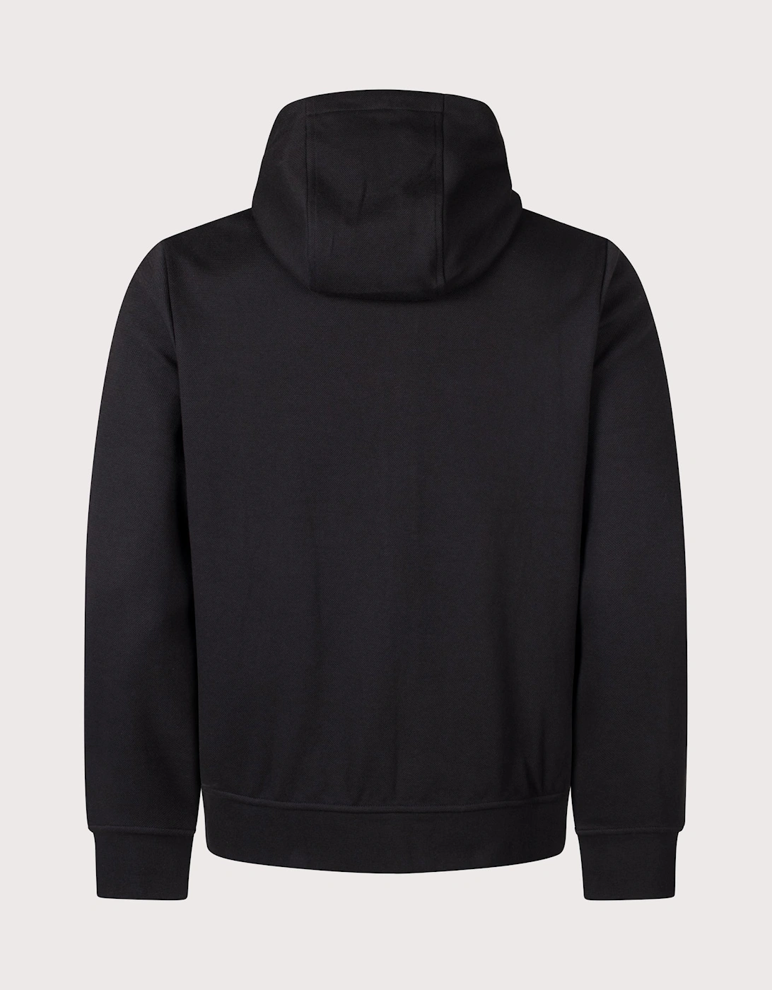 Double Knit Jacquard Zip Through Hoodie