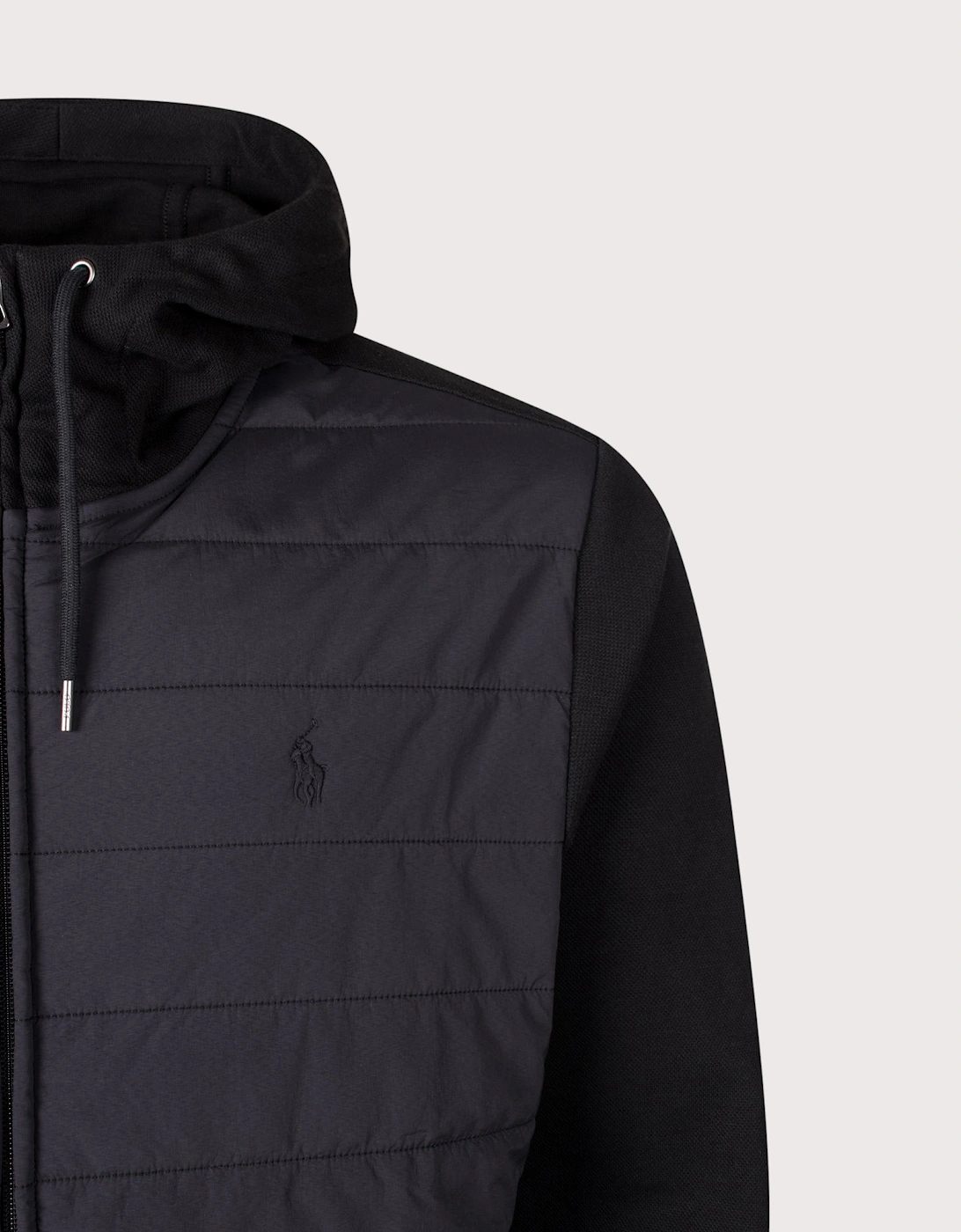 Double Knit Jacquard Zip Through Hoodie
