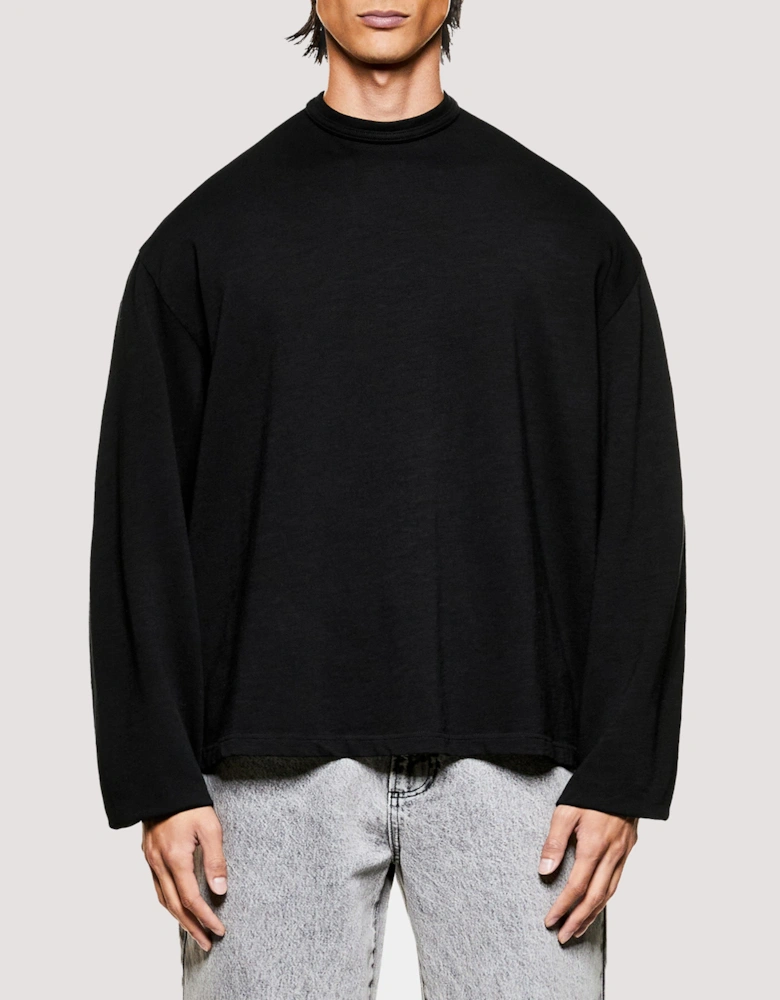 Relaxed Fit 220 GSM Slub Long Sleeve T-Shirt