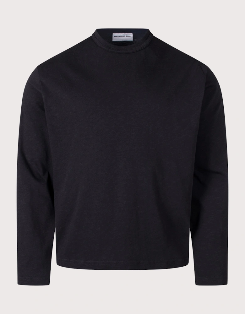 Relaxed Fit 220 GSM Slub Long Sleeve T-Shirt