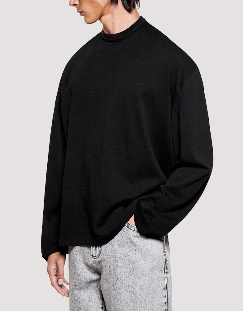 Relaxed Fit 220 GSM Slub Long Sleeve T-Shirt