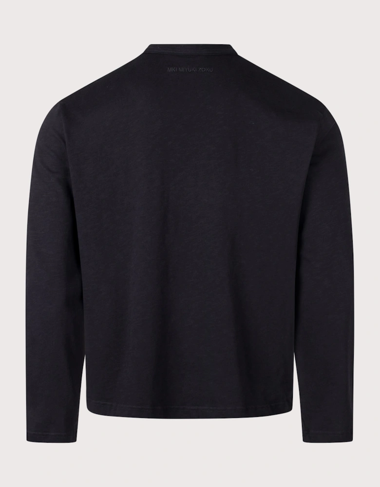 Relaxed Fit 220 GSM Slub Long Sleeve T-Shirt