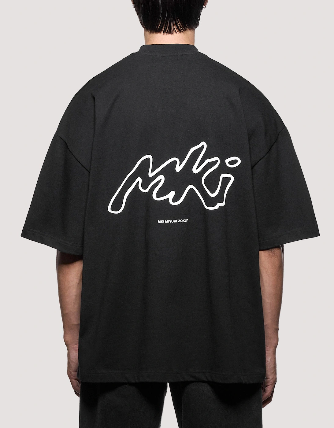 Oversized Box Fit Ink Line T-Shirt