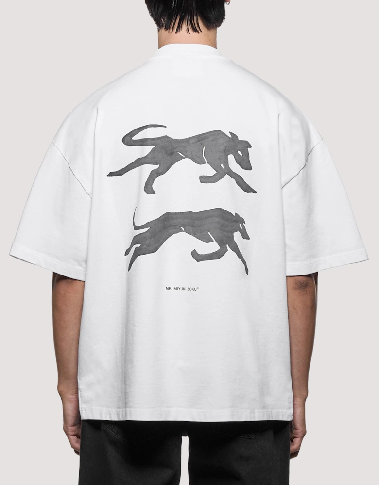 Oversized Box Fit Greyhound T-Shirt