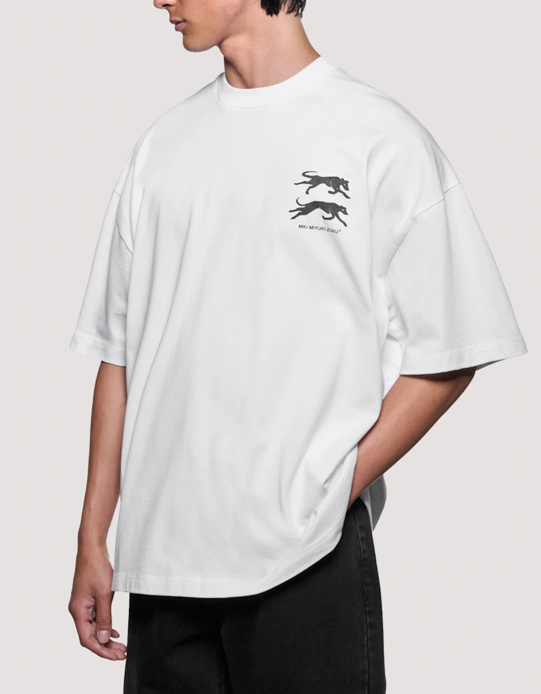 Oversized Box Fit Greyhound T-Shirt