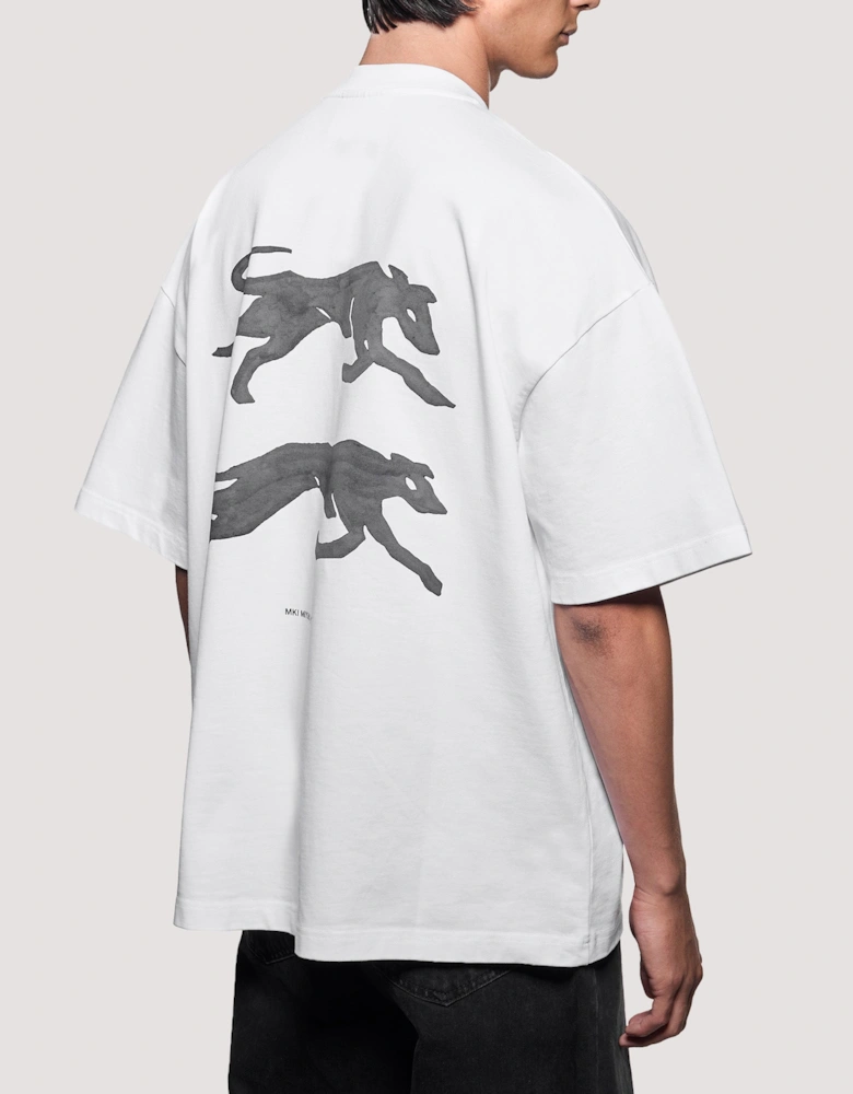 Oversized Box Fit Greyhound T-Shirt