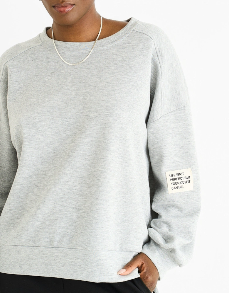 Grey Soft Lightweight Pull Over Jumper