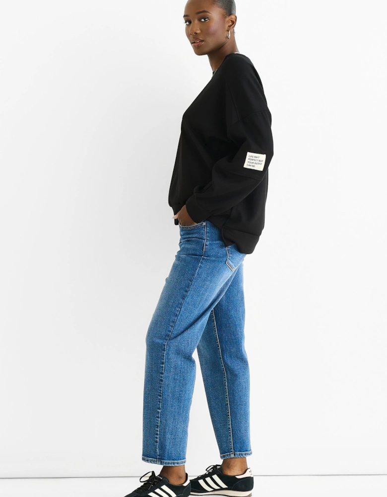 Black Soft Lightweight Pull Over  Jumper