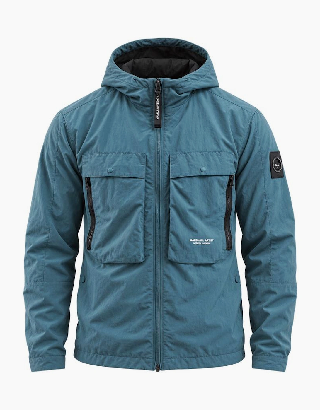 Marshall Artist Amerigo Hooded Overshirt Teal