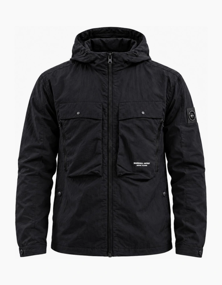 Marshall Artist Amerigo Hooded Overshirt Black