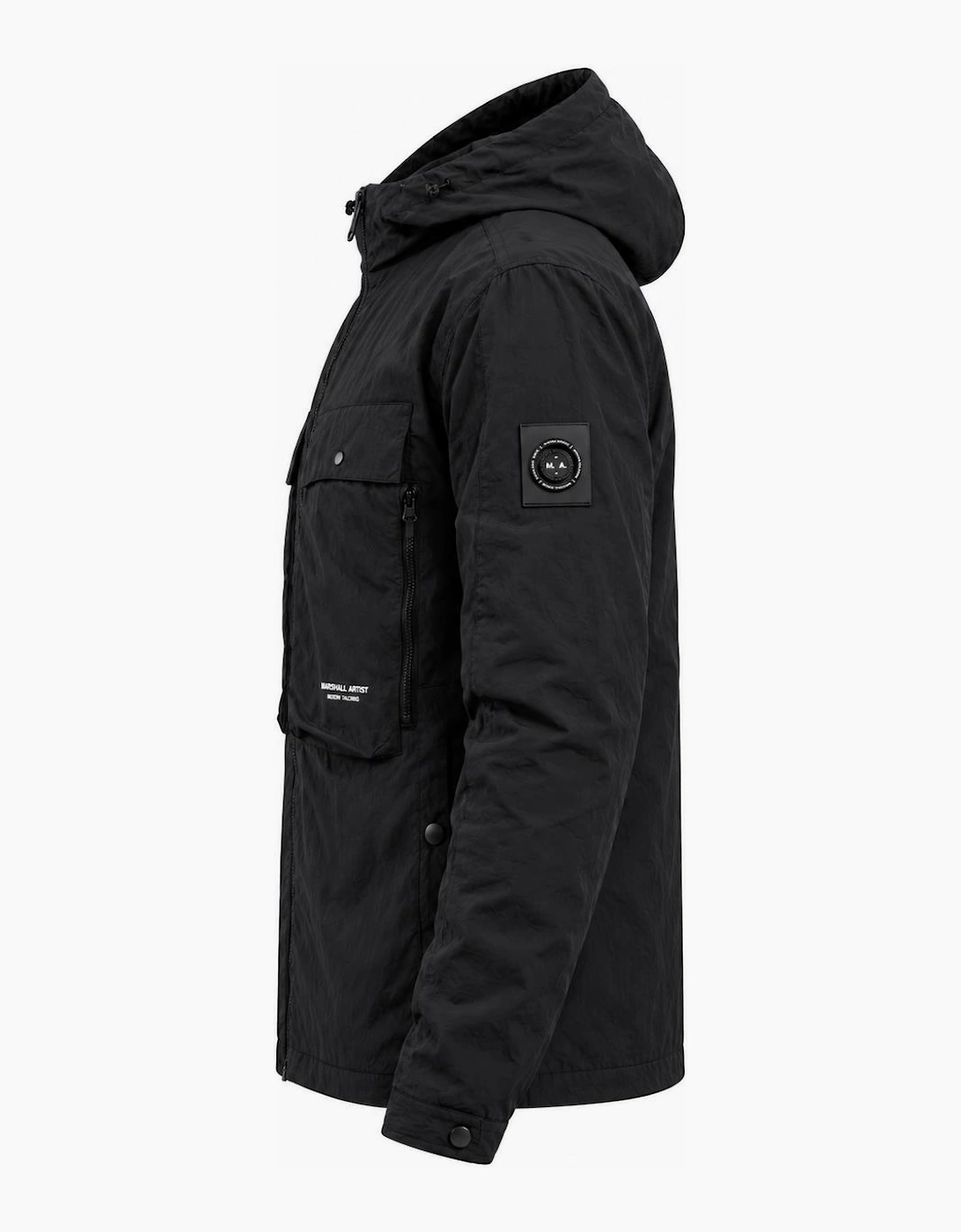 Marshall Artist Amerigo Hooded Overshirt Black