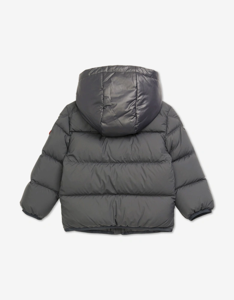 Moncler Enfant Boys Down Padded Barin Jacket in Grey