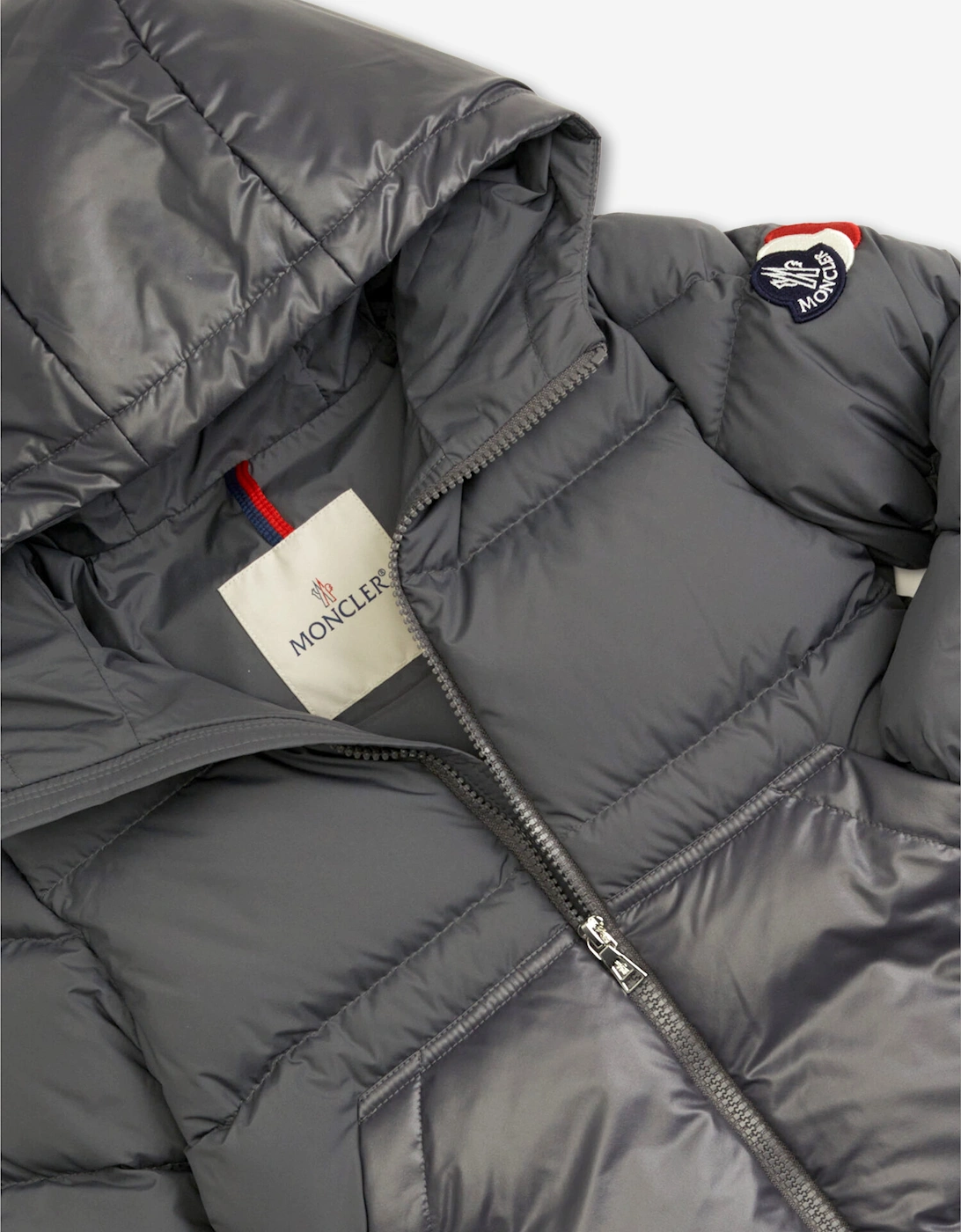 Moncler Enfant Boys Down Padded Barin Jacket in Grey