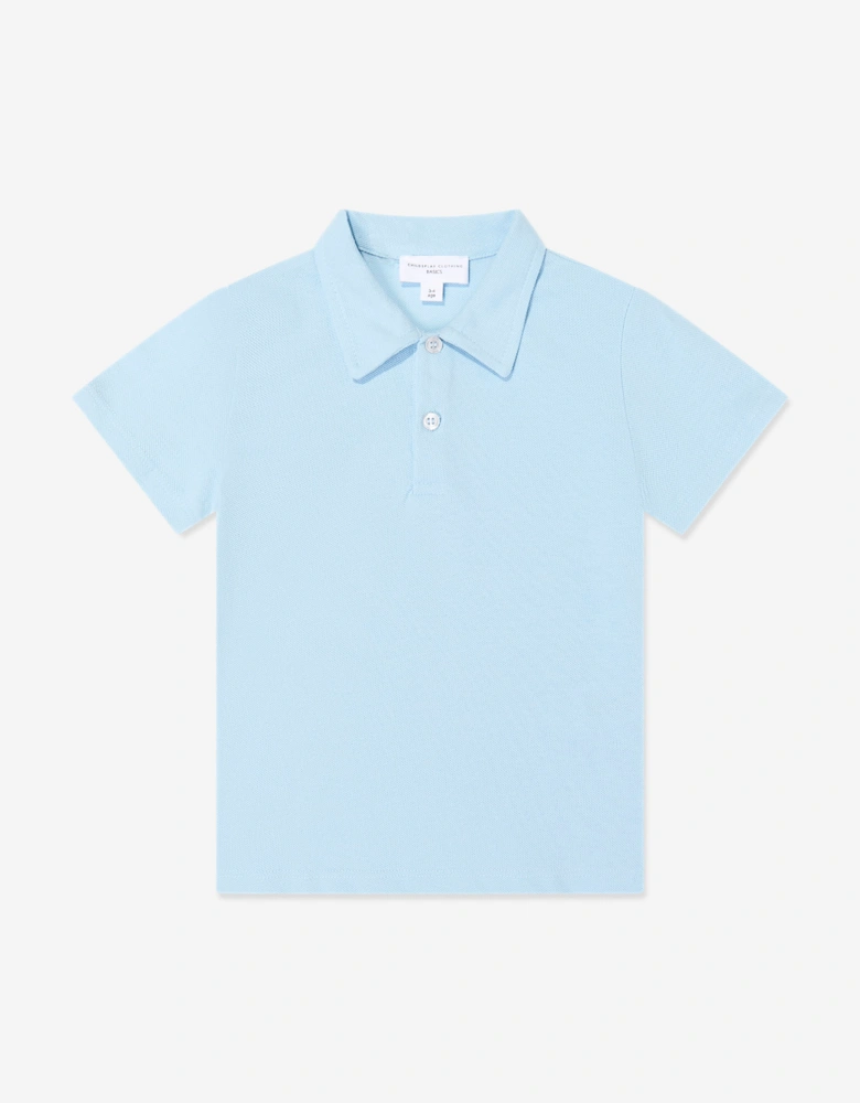 Childsplay Basics Boys Short Sleeve Polo Shirt in Blue