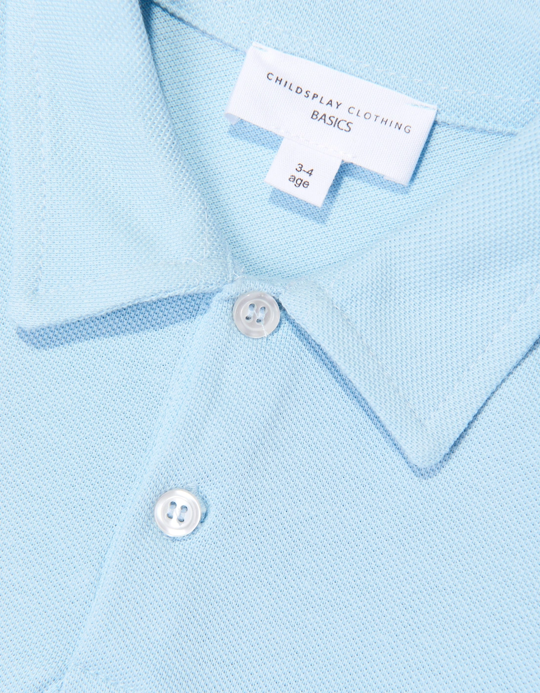 Childsplay Basics Boys Short Sleeve Polo Shirt in Blue