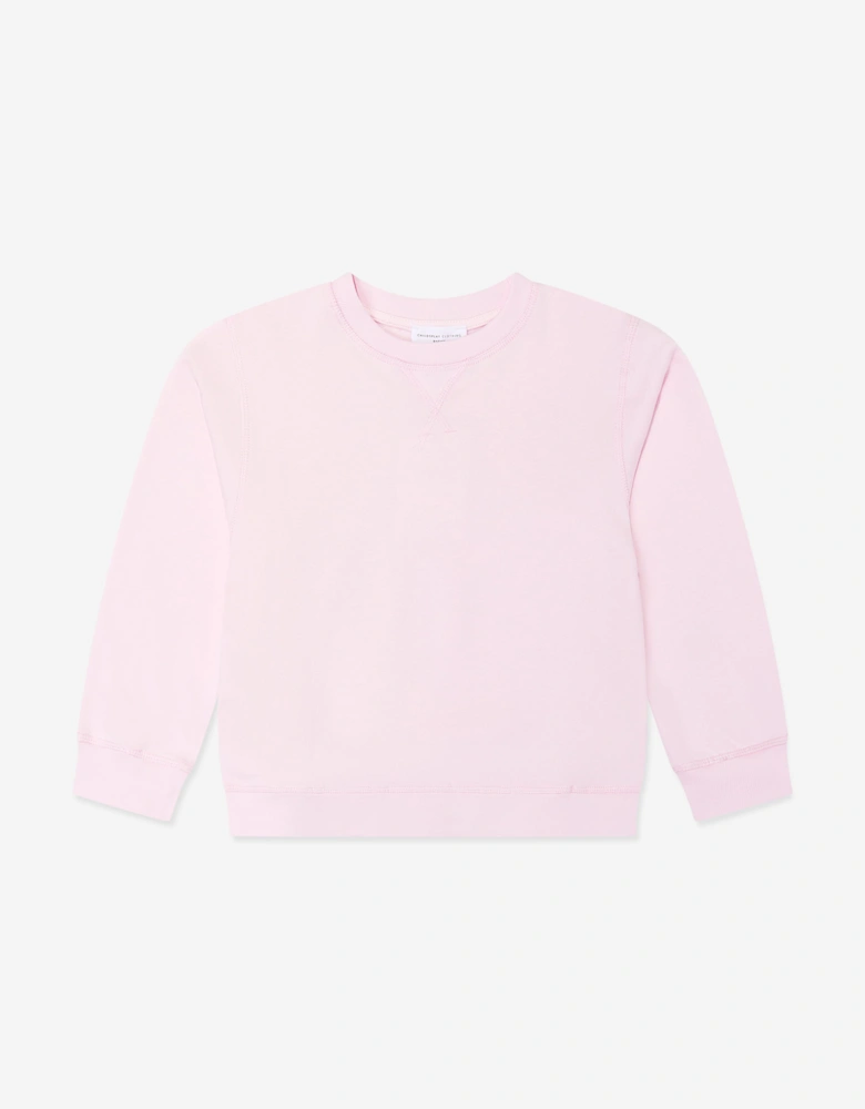 Childsplay Basics Girls Cotton Sweatshirt in Pink
