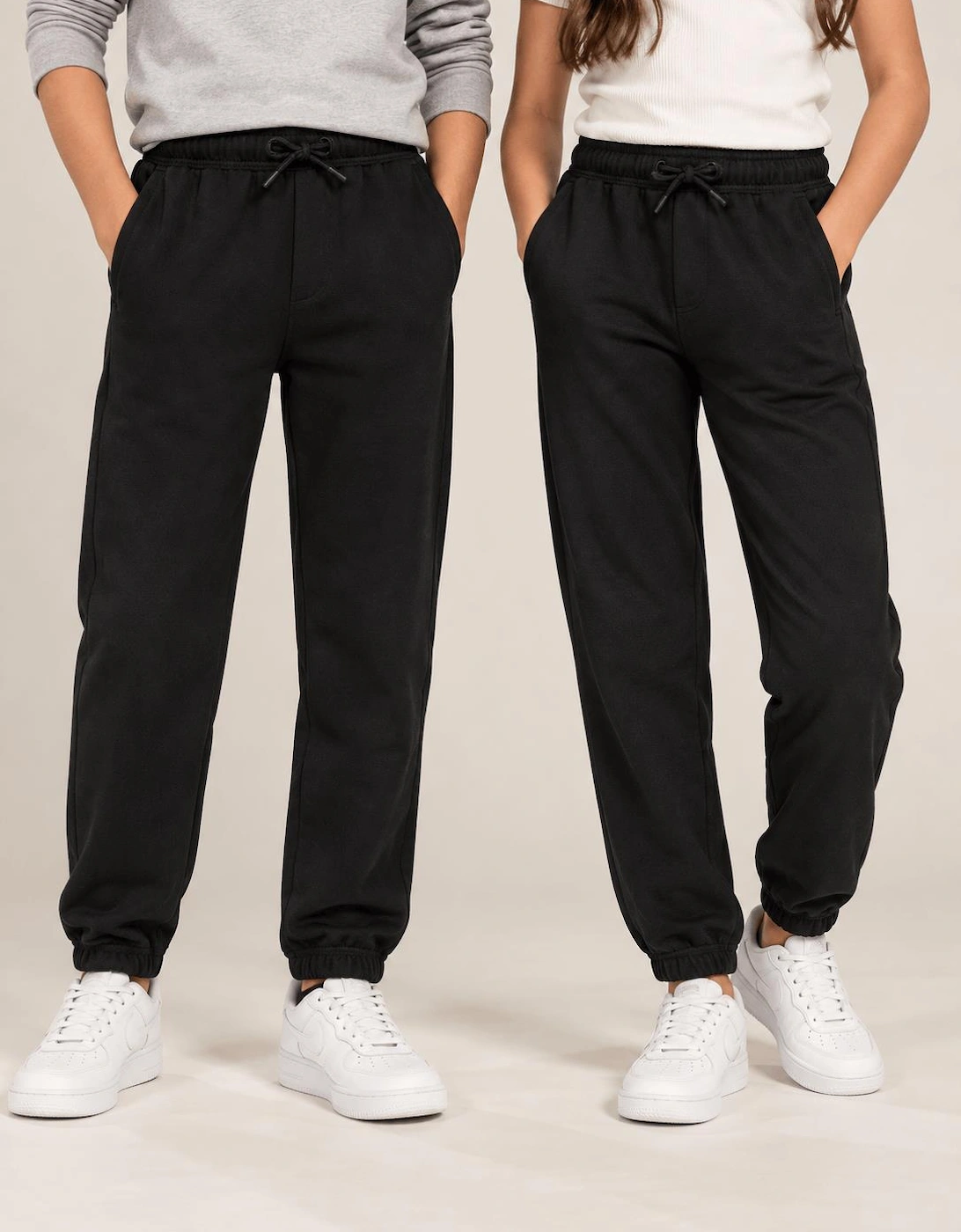 Childsplay Basics Kids Cotton Joggers in Black