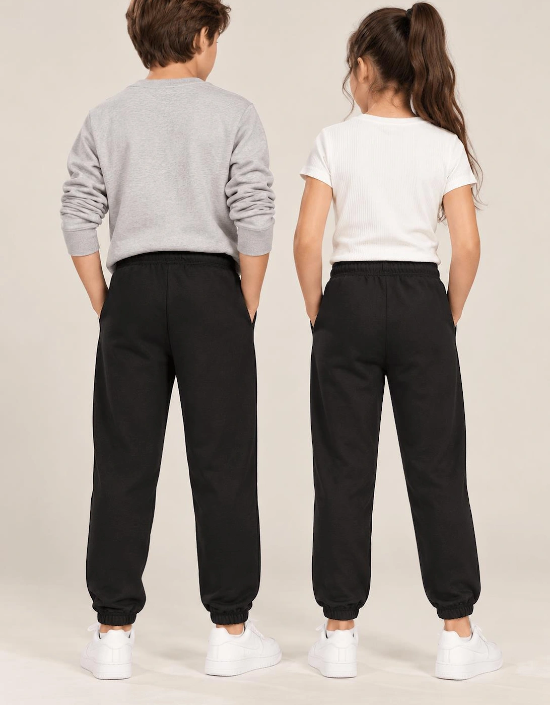 Childsplay Basics Kids Cotton Joggers in Black
