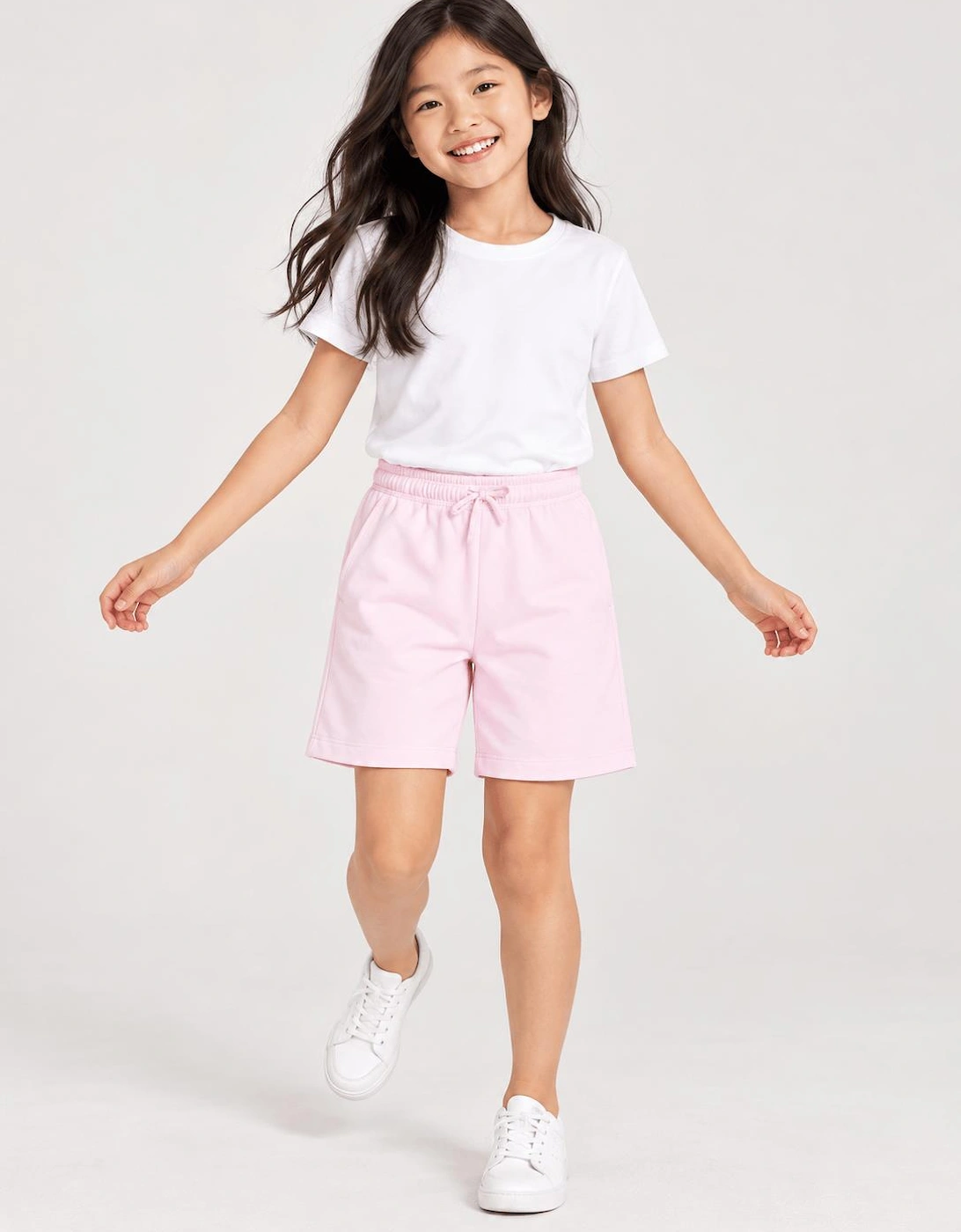 Childsplay Basics Girls Cotton Shorts in Pink