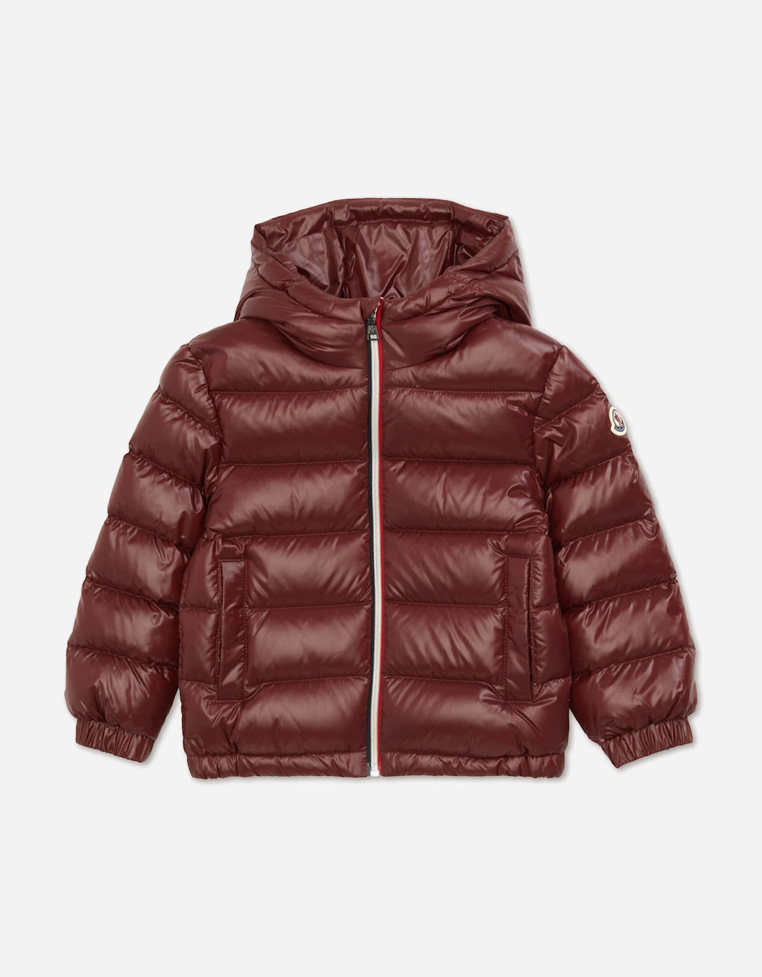 Moncler Enfant Boys Down Padded New Aubert Jacket in Red
