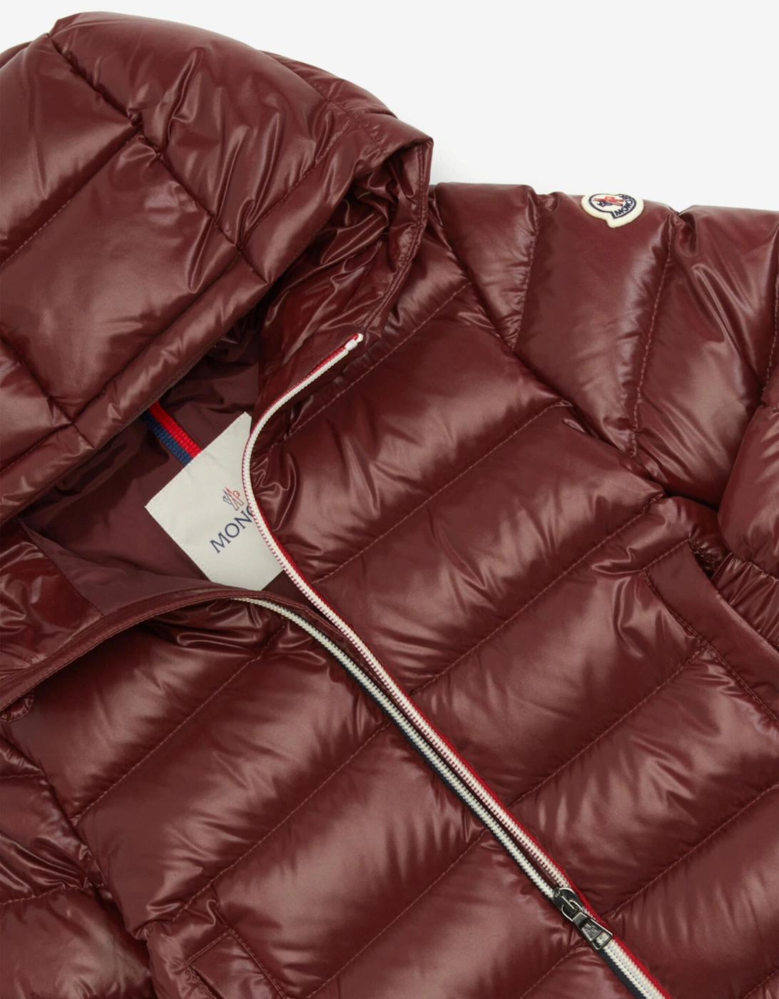 Moncler Enfant Boys Down Padded New Aubert Jacket in Red