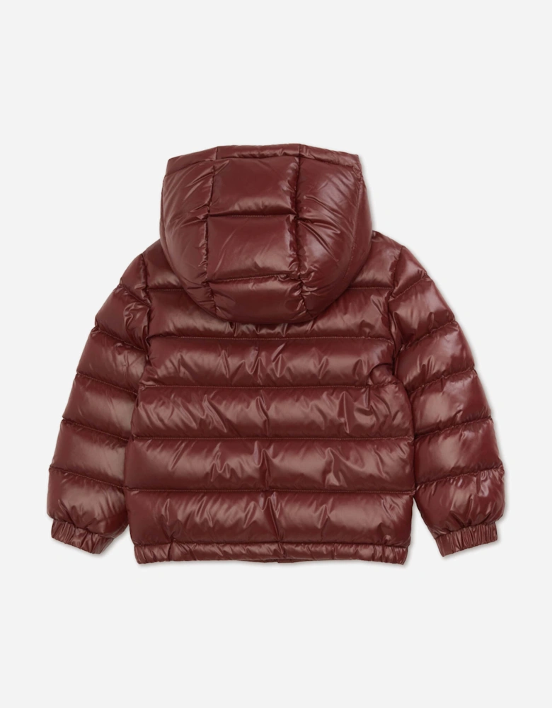 Moncler Enfant Boys Down Padded New Aubert Jacket in Red