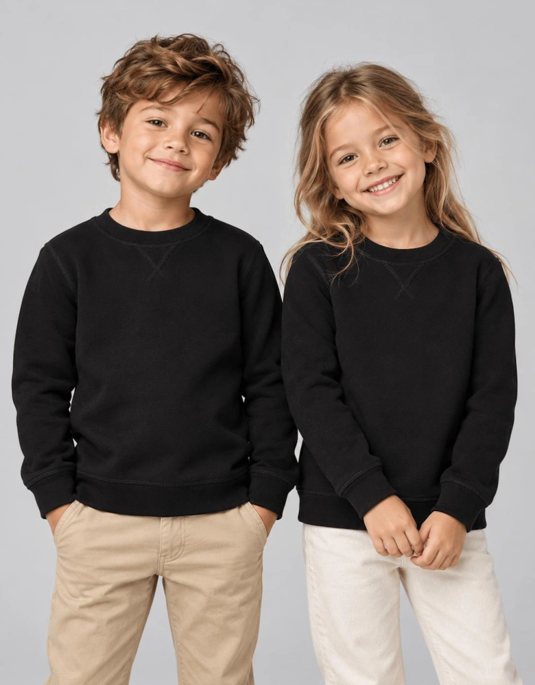 Childsplay Basics Kids Cotton Sweatshirt in Black
