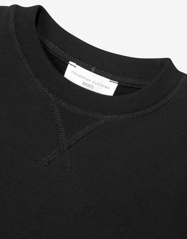 Childsplay Basics Kids Cotton Sweatshirt in Black