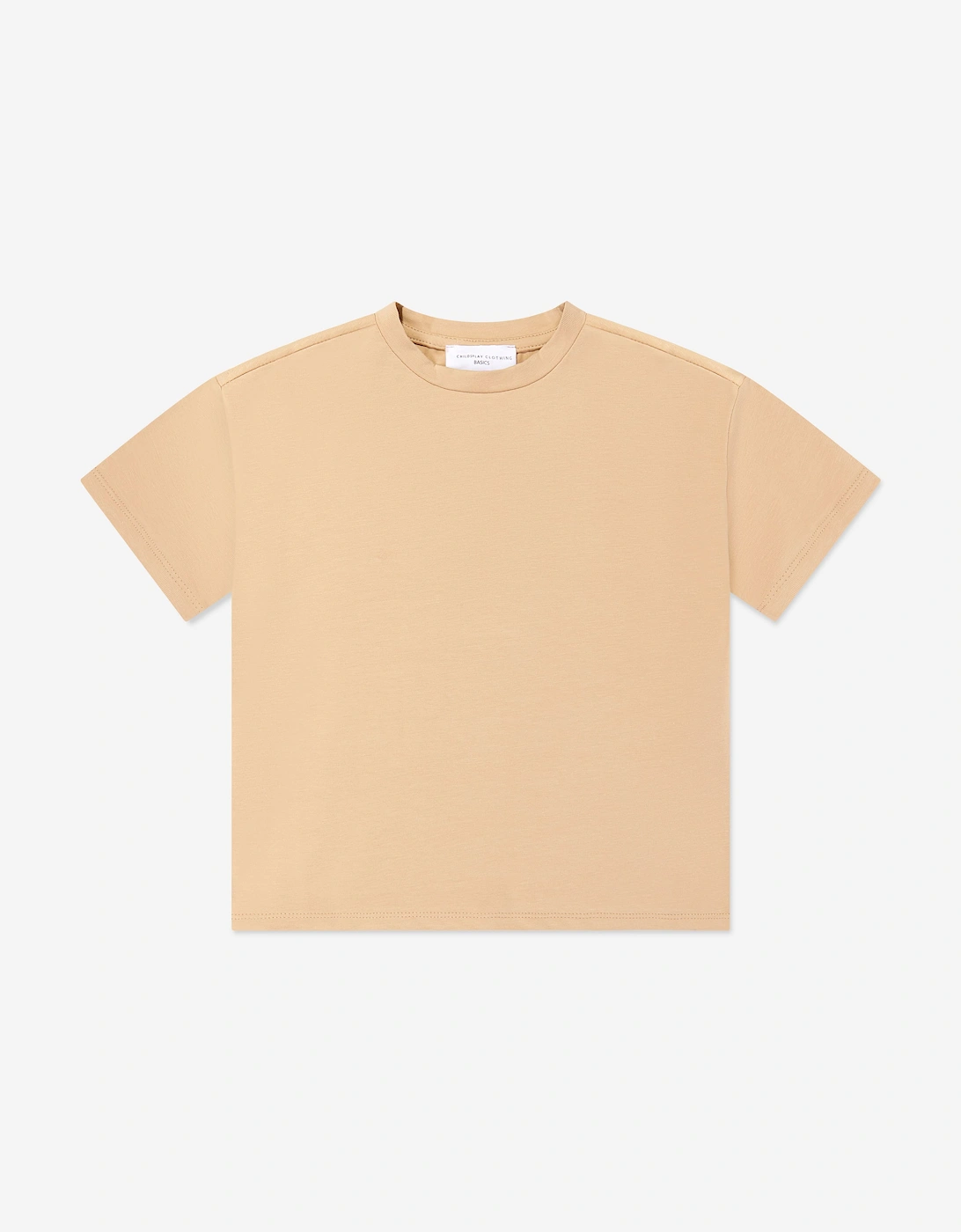 Childsplay Basics Kids Oversized T-Shirt in Beige