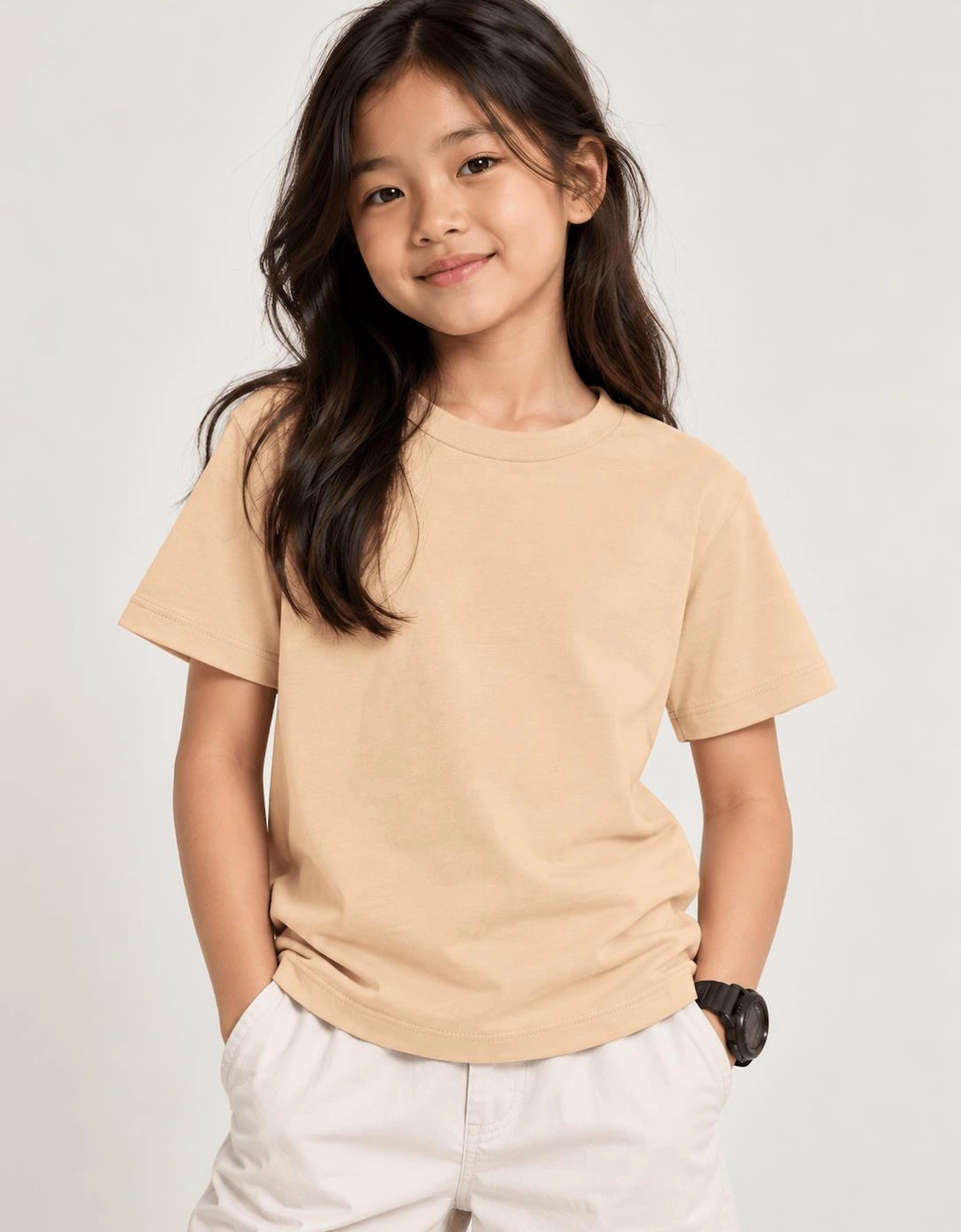 Childsplay Basics Kids Oversized T-Shirt in Beige