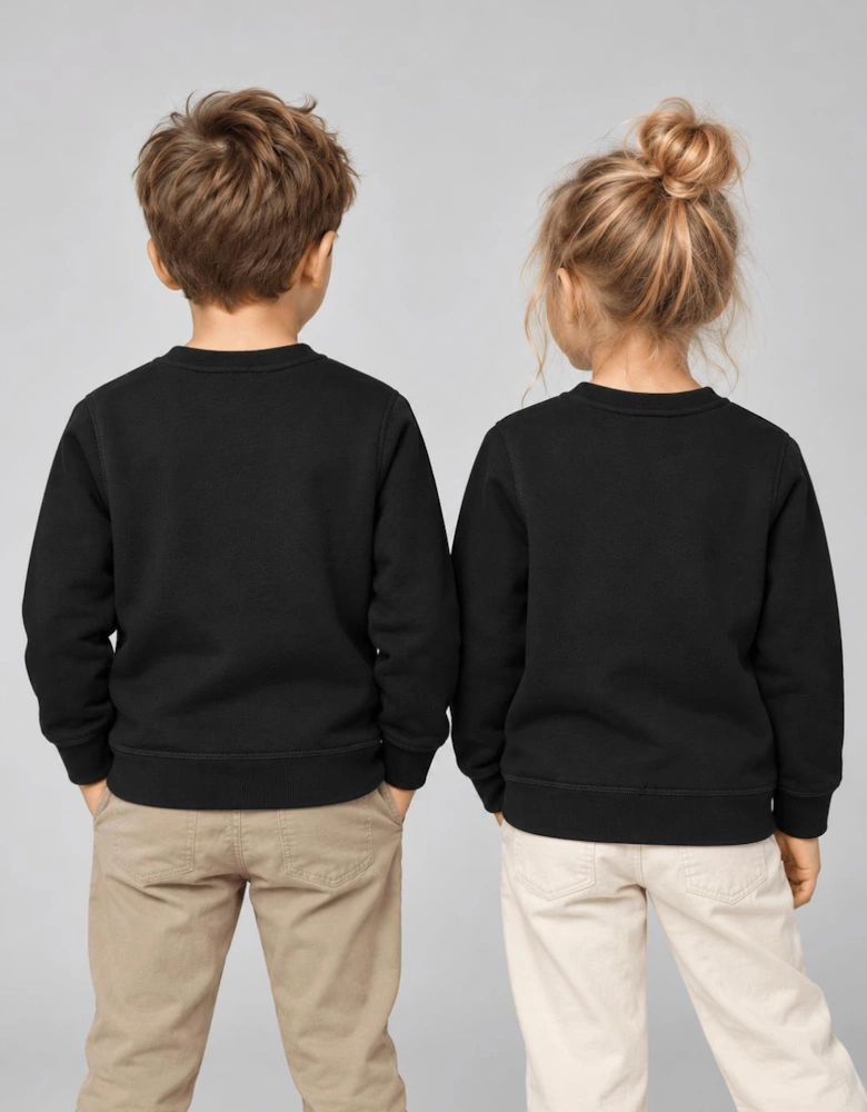 Childsplay Basics Kids Cotton Sweatshirt in Black