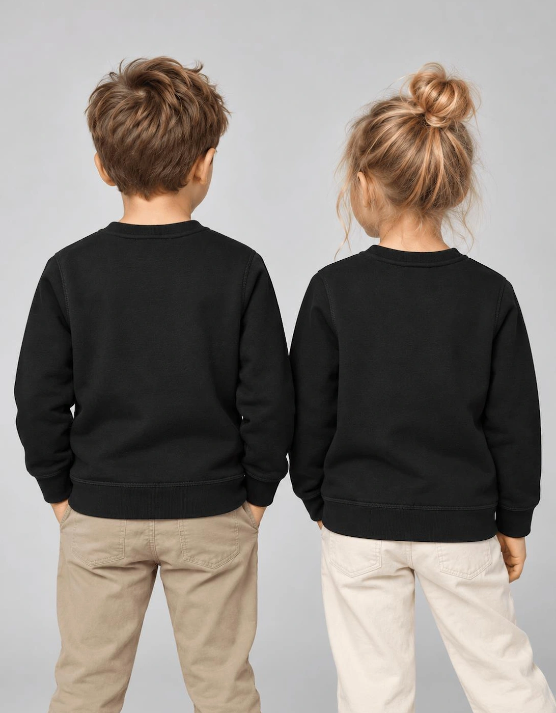 Childsplay Basics Kids Cotton Sweatshirt in Black
