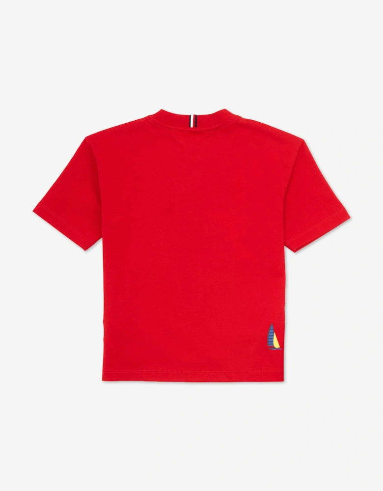 Tommy Hilfiger Boys T-Shirt and Shorts Set in Red