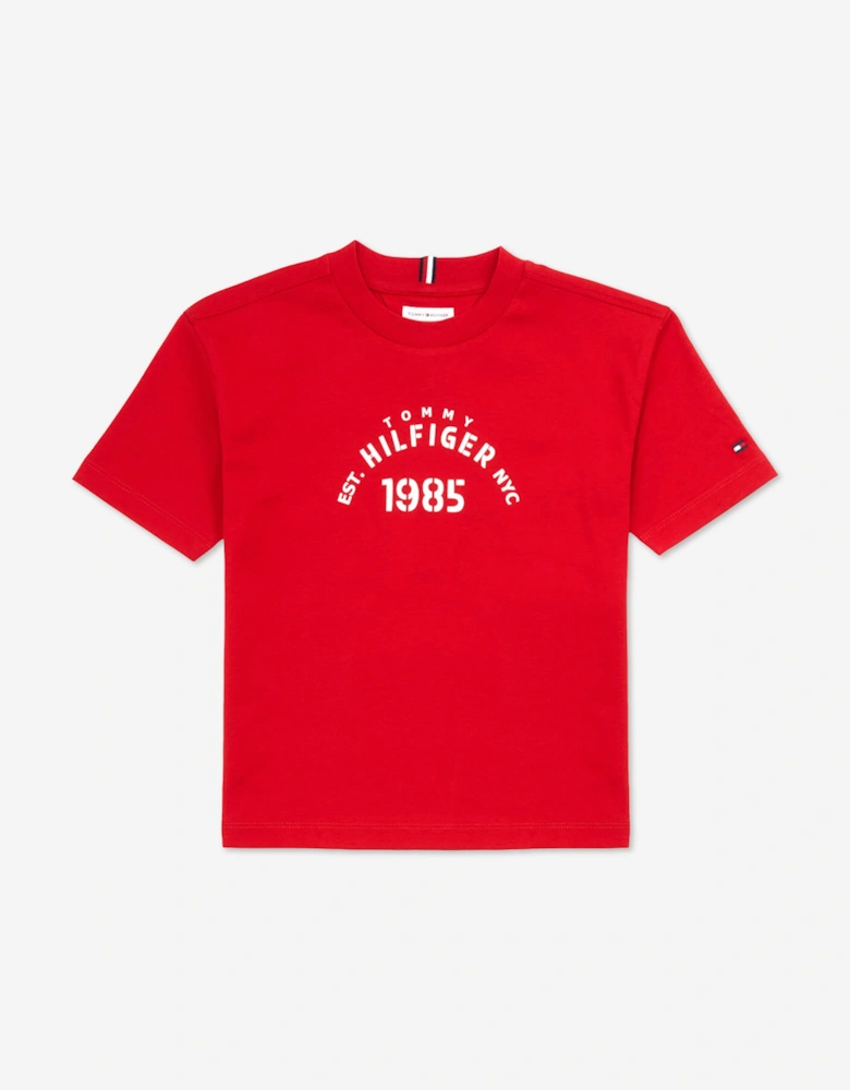 Tommy Hilfiger Boys T-Shirt and Shorts Set in Red