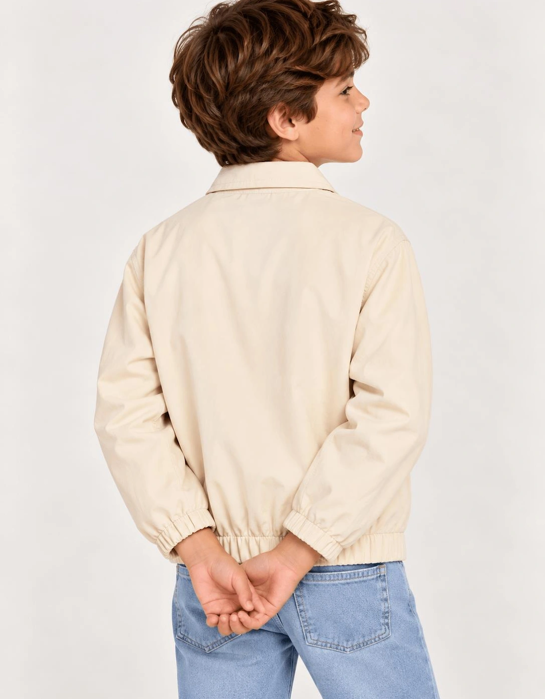 Childsplay Basics Boys Gabardine Jacket in Beige