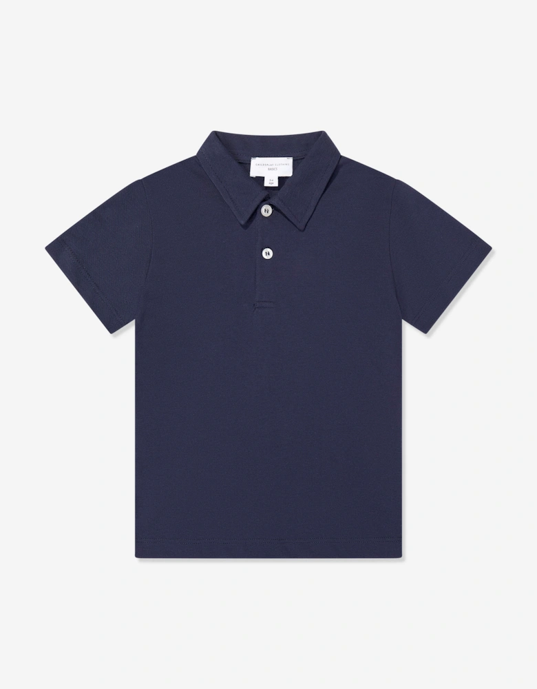 Childsplay Basics Boys Short Sleeve Polo Shirt in Navy