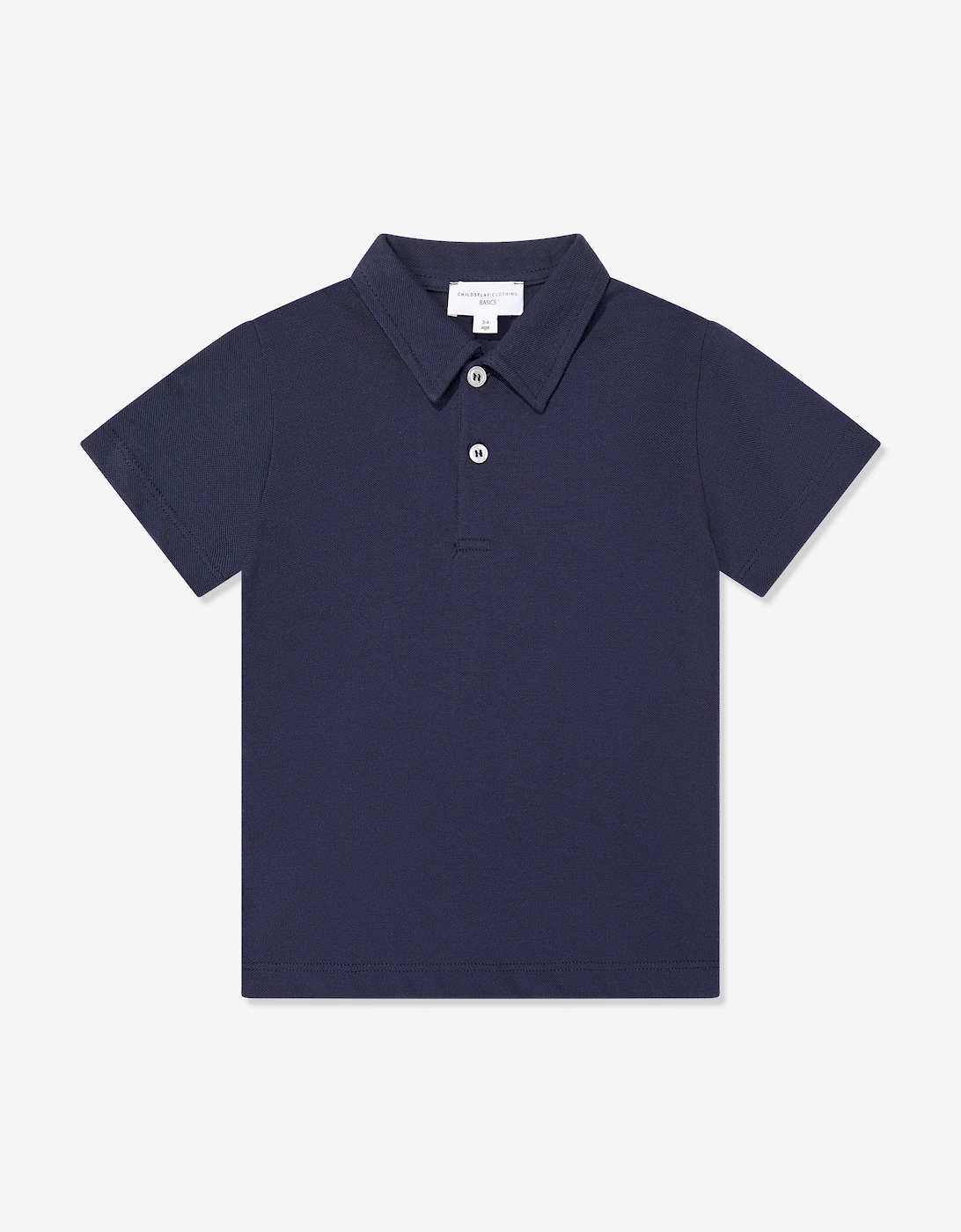 Childsplay Basics Boys Short Sleeve Polo Shirt in Navy