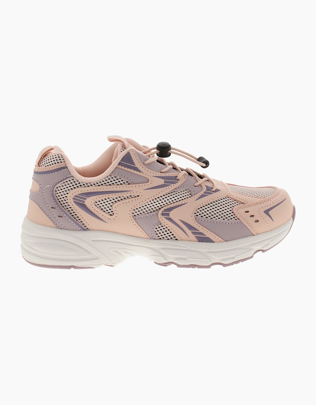 SURGE Junior Girls Trainers Terra Bungee Laces pink UK Size
