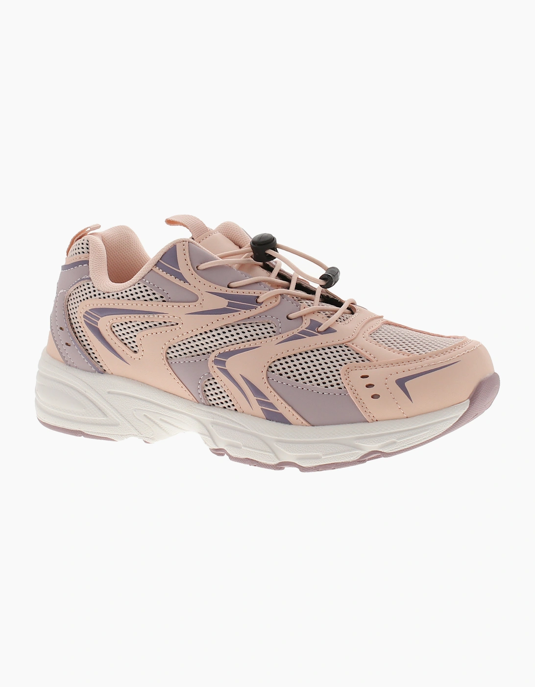SURGE Junior Girls Trainers Terra Bungee Laces pink UK Size