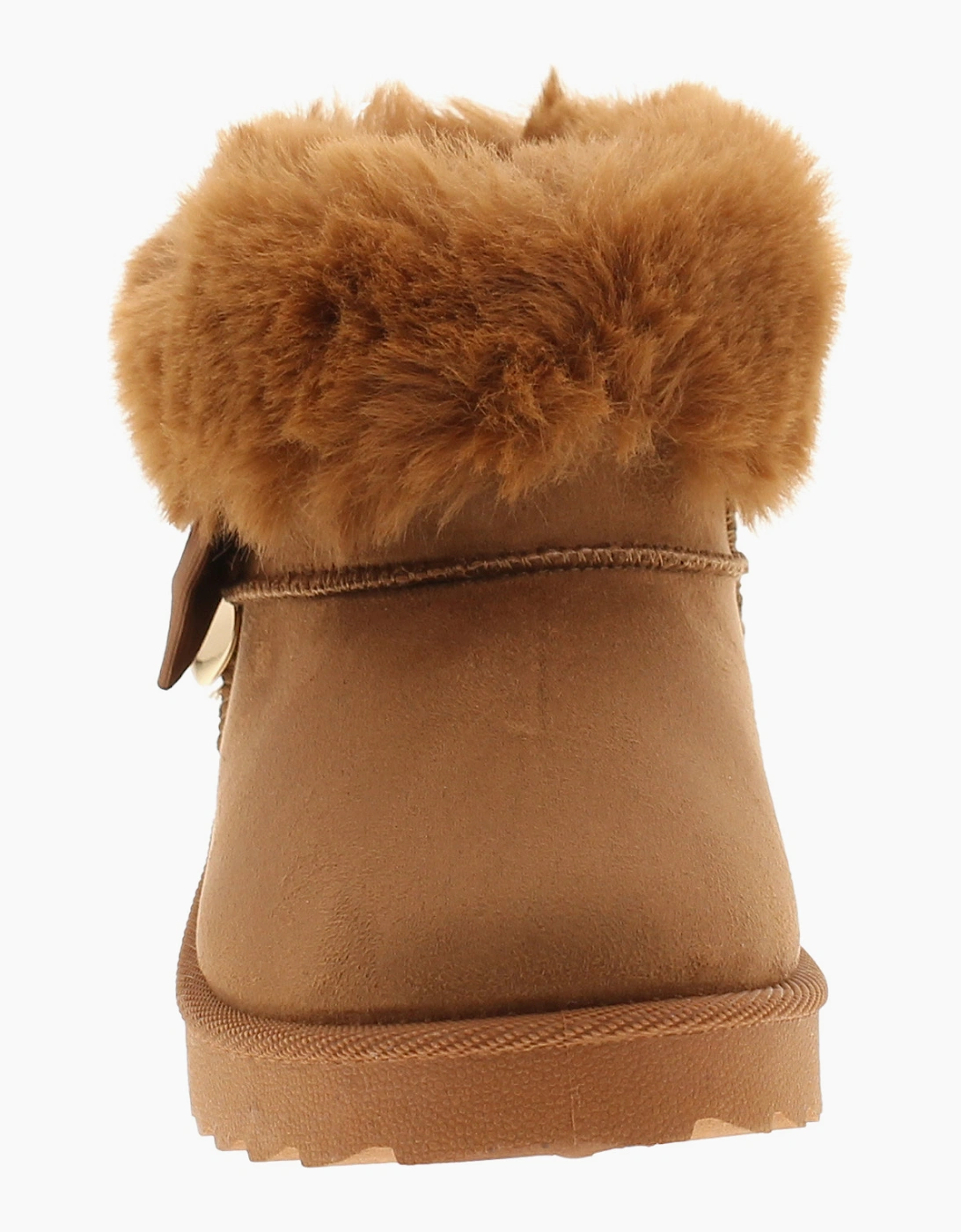 Princess Stardust Girls Boots Ankle Synthetic Sheepskin Jose Pull On tan UK Size