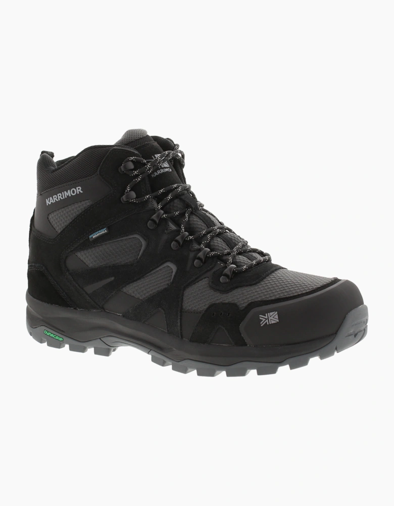 Karrimor Mens Walking Boots Waterproof Bodmin Mid 6 Wt Lace Up black UK Size