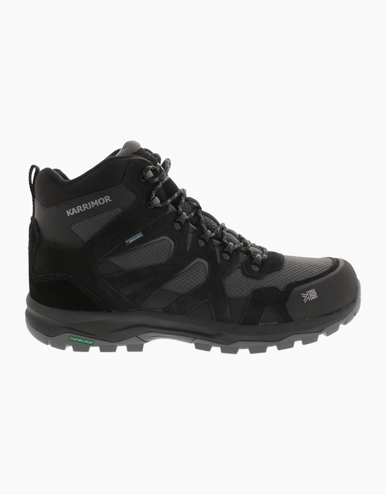Karrimor Mens Walking Boots Waterproof Bodmin Mid 6 Wt Lace Up black UK Size