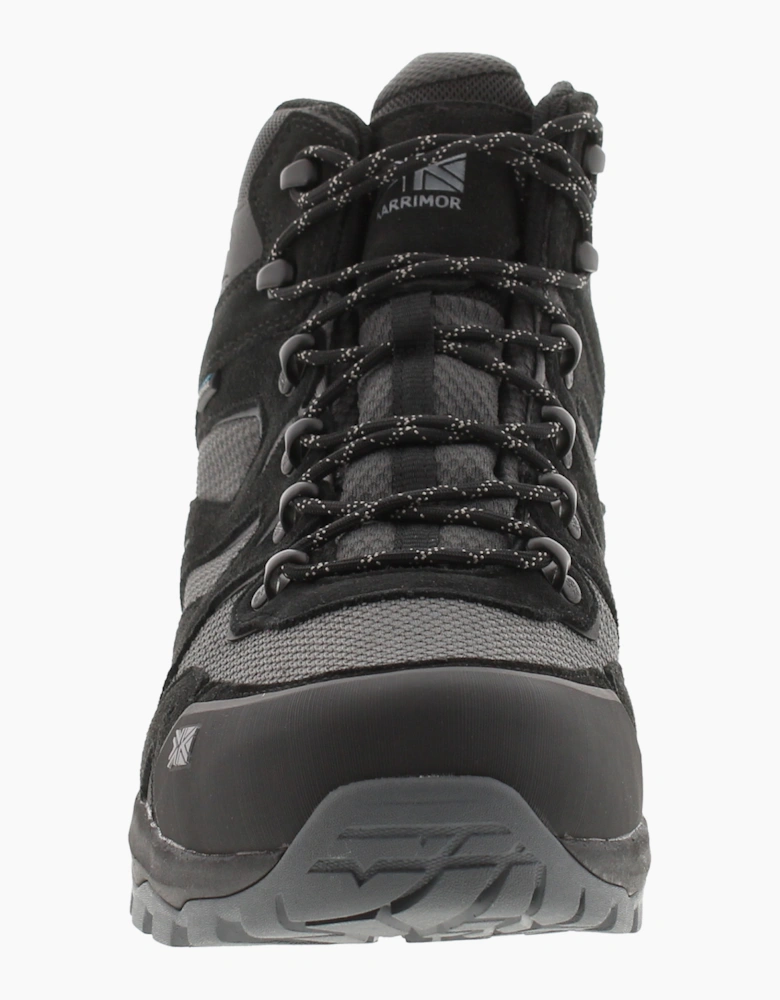 Karrimor Mens Walking Boots Waterproof Bodmin Mid 6 Wt Lace Up black UK Size
