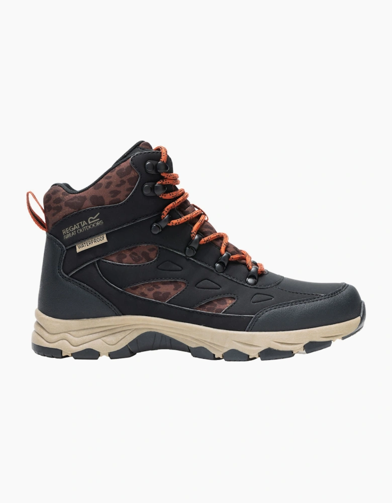 Regatta Womens/Ladies Vendora Leopard Synthetic Leather Walking Boots