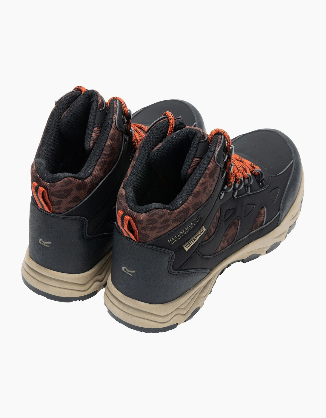 Regatta Womens/Ladies Vendora Leopard Synthetic Leather Walking Boots